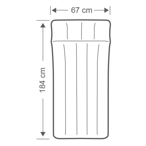 INTEX felfújható kemping matrac, szürke/kék, 67 x 184 x 17cm (67997)