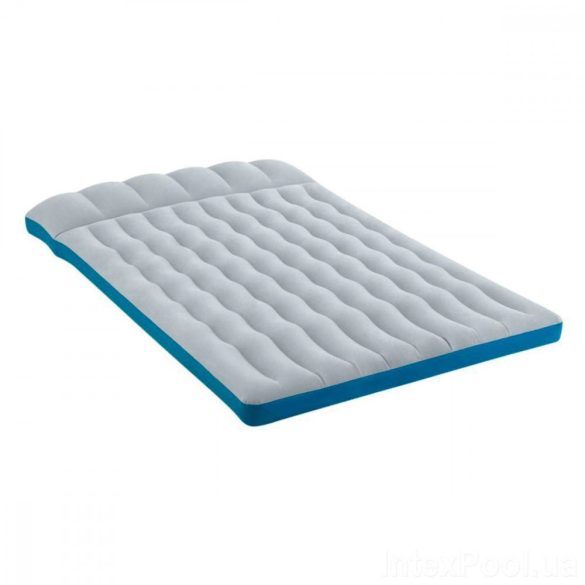 INTEX felfújható kemping matrac, szürke/kék, 127 x 193 x 24cm (67999)