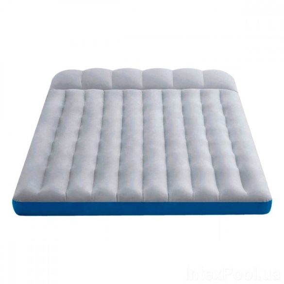 INTEX felfújható kemping matrac, szürke/kék, 127 x 193 x 24cm (67999)