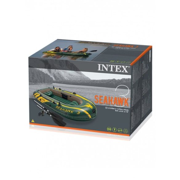 INTEX Seahawk 3 felfújható gumicsónak szett (3 személyes) 295 x 137 x 43cm (68380)