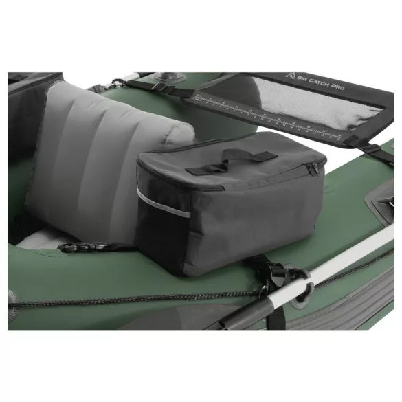 Felfújható horgászcsónak, Intex Big Catch Pro, 165 x 119 x 38 cm, sötétzöld, egyszemélyes, megerősített PVC, horgászbot-tartókkal, evezőkkel, pumpával és hordozó hátizsákkal (68381NP)