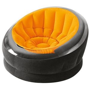 INTEX Empire felfújható fotel, narancssárga/fekete, 112 x 109 x 69cm (68582)