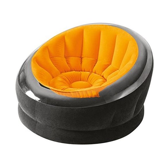 INTEX Empire felfújható fotel, narancssárga/fekete, 112 x 109 x 69cm (68582)