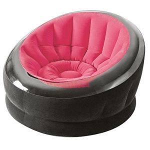 INTEX Empire felfújható fotel, pink/fekete, 112 x 109 x 69cm (68582)