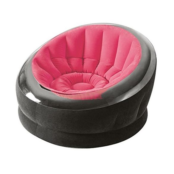 INTEX Empire felfújható fotel, pink/fekete, 112 x 109 x 69cm (68582)
