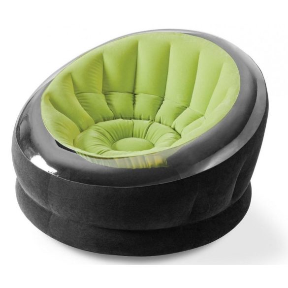 INTEX Empire felfújható fotel, zöld/fekete, 112 x 109 x 69cm (68582)