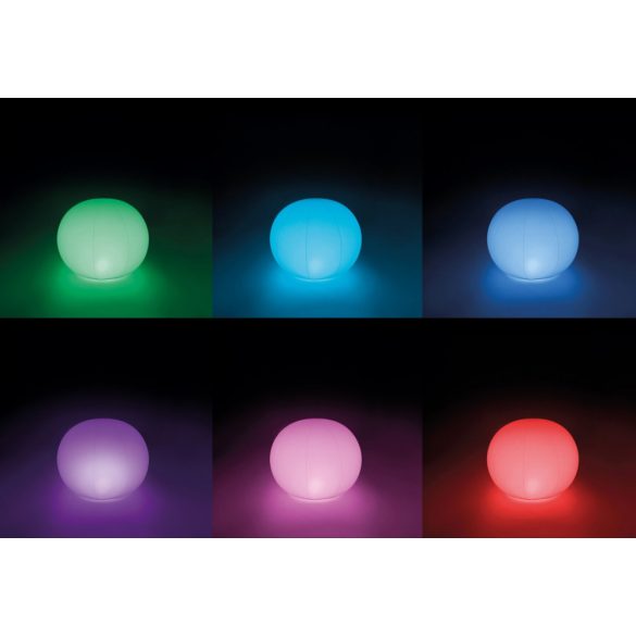 INTEX vízen úszó LED medence világítás, gömb alakú (68695)