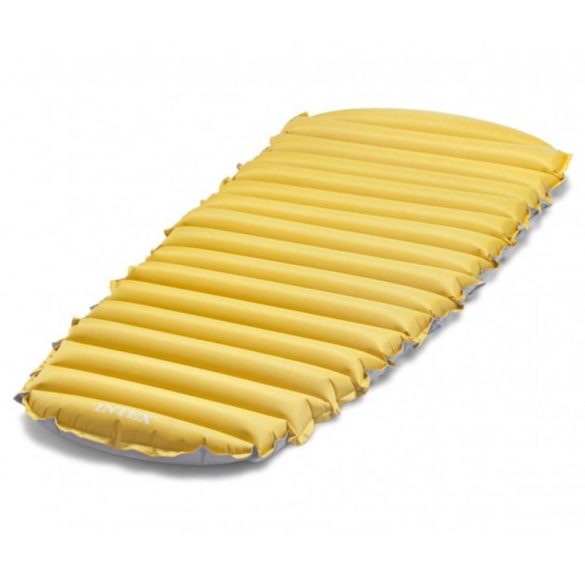 INTEX felfújható kemping matrac, sárga/szürke, 76 x 183 x 10cm (68708)