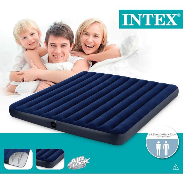 INTEX Classic Downy felfújható matrac, 183 x 203 x 22cm (68755)
