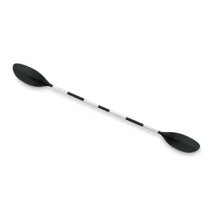 Kajaklapát / evezőlapát, Intex, 218 cm, fekete, alumínium kivitel, 4 részes kialakítás, állítható lapátszöggel, csúszásmentes markolattal, 2 db evező, egyben kajaklapáttá összeállítható (69629)