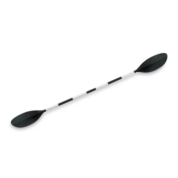 Kajaklapát / evezőlapát, Intex, 218 cm, fekete, alumínium kivitel, 4 részes kialakítás, állítható lapátszöggel, csúszásmentes markolattal, 2 db evező, egyben kajaklapáttá összeállítható (69629)