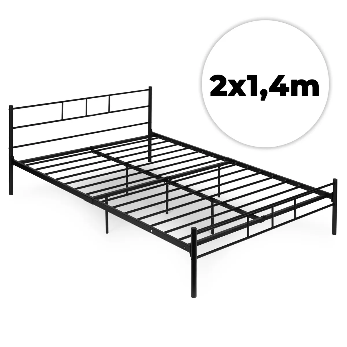 Fém ágykeret, ModernHome DNYSF165A, 140 x 200 cm – 1. kép Fém ágykeret, ModernHome DNYSF165A, 140 x 200 cm – 1. kép