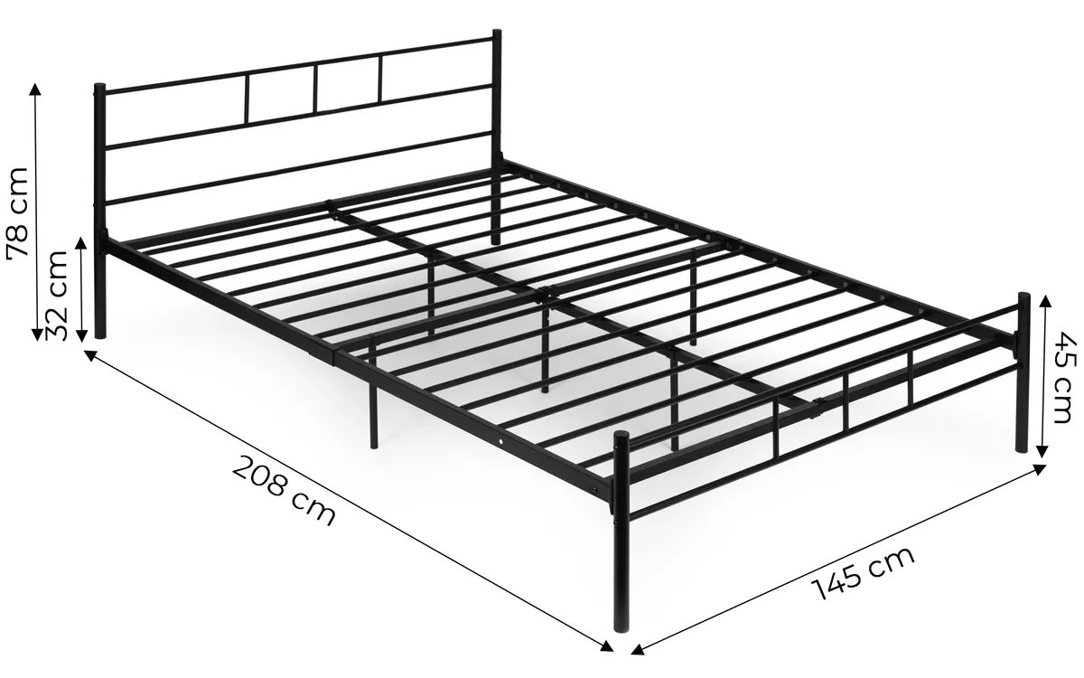 Fém ágykeret, ModernHome DNYSF165A, 140 x 200 cm – 4. kép Fém ágykeret, ModernHome DNYSF165A, 140 x 200 cm – 4. kép